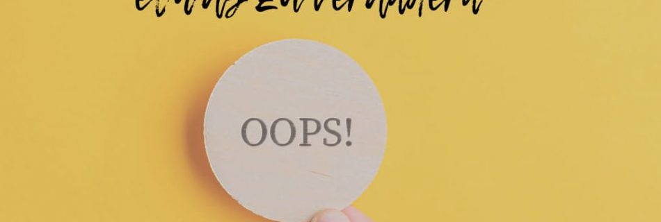 Fehler sind menschlich